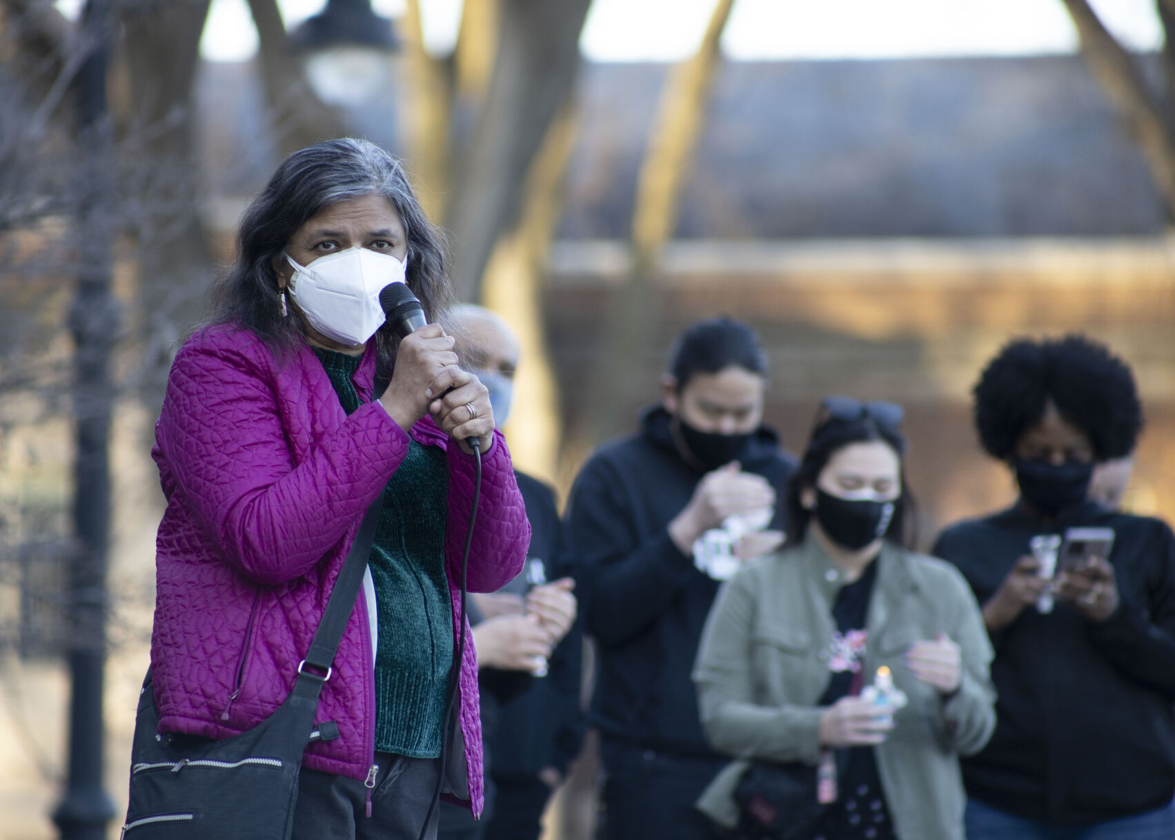 Honoring Atlanta Victims Vigil, Nalini Krishnankutty